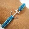 Námořnický dvoubarevný náramek (macramé) - Unisex