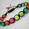 Letní neonový náramek (macramé/shamballa)
