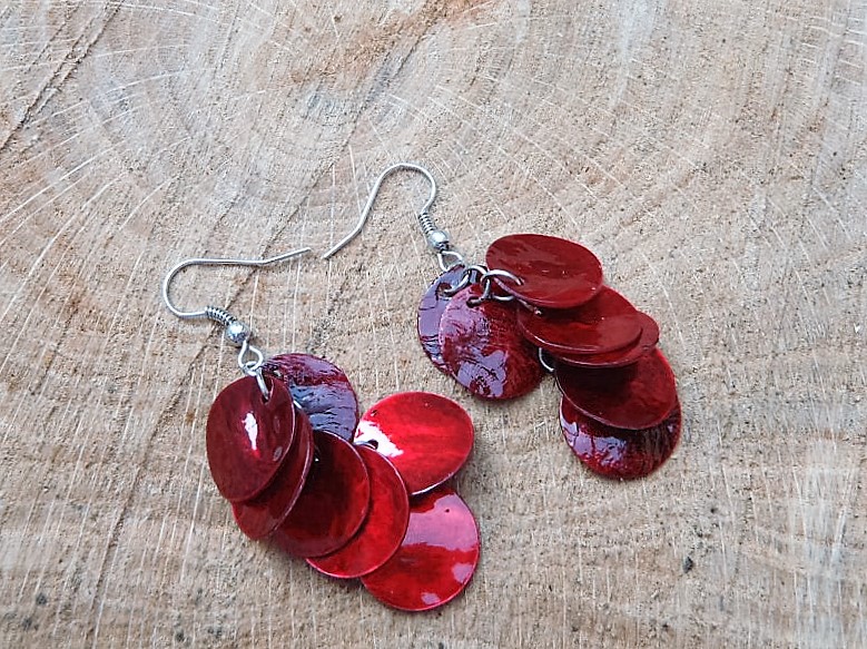 Perleťové červené