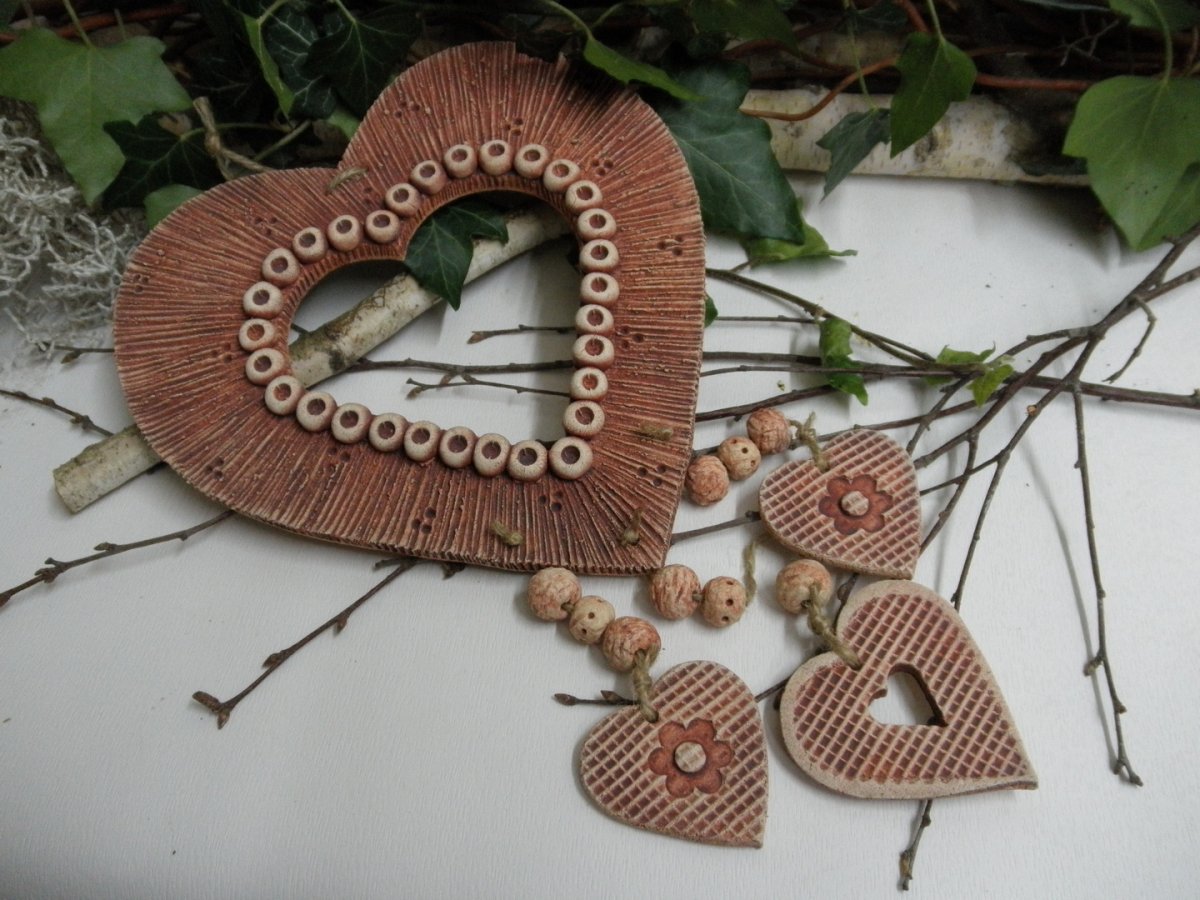 Závěsná dekorace - srdce