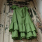 Šaty bavlněné dvouvrstvé zelené