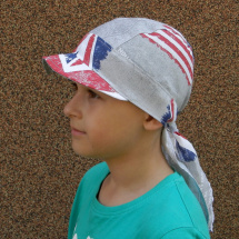 letní dětská pirátka s kšiltem vlajky