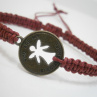 "Angel" náramek - vínový (macramé)