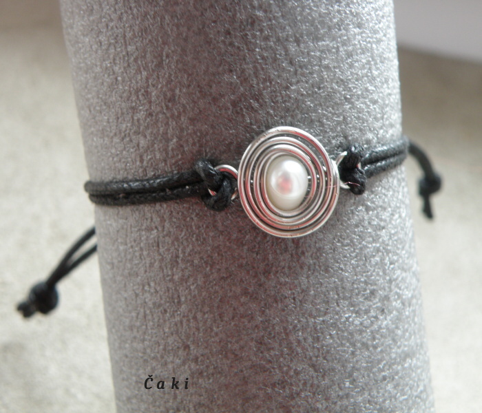 Náramek  -nerez, kameny