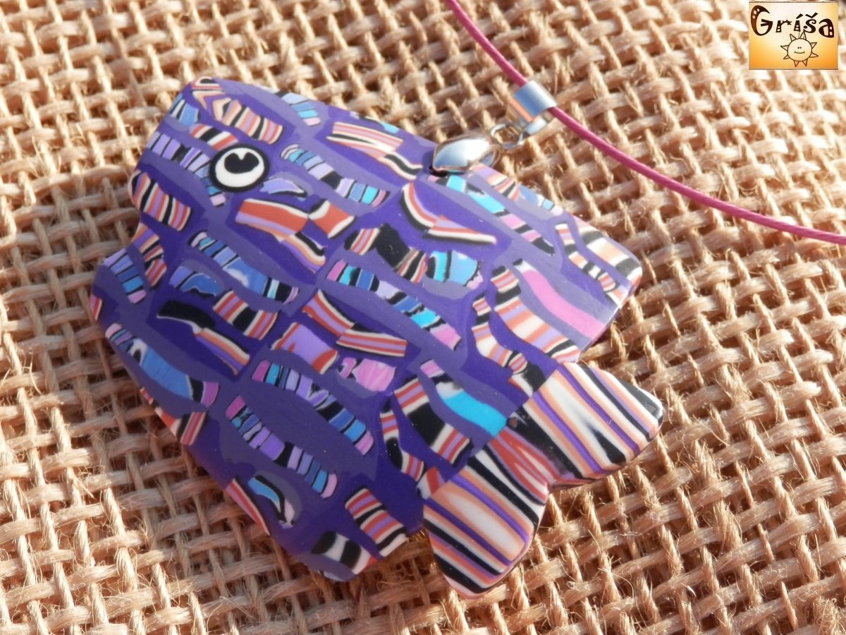 Rybka žíhaná fialová