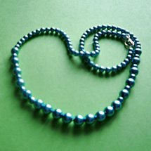 náhrdelník - modré perličky