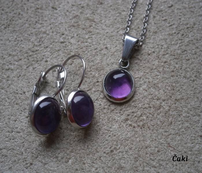 Souprava -nerez -ametyst