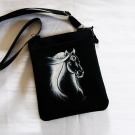malá crossbody s kapsou-stříbrný kun