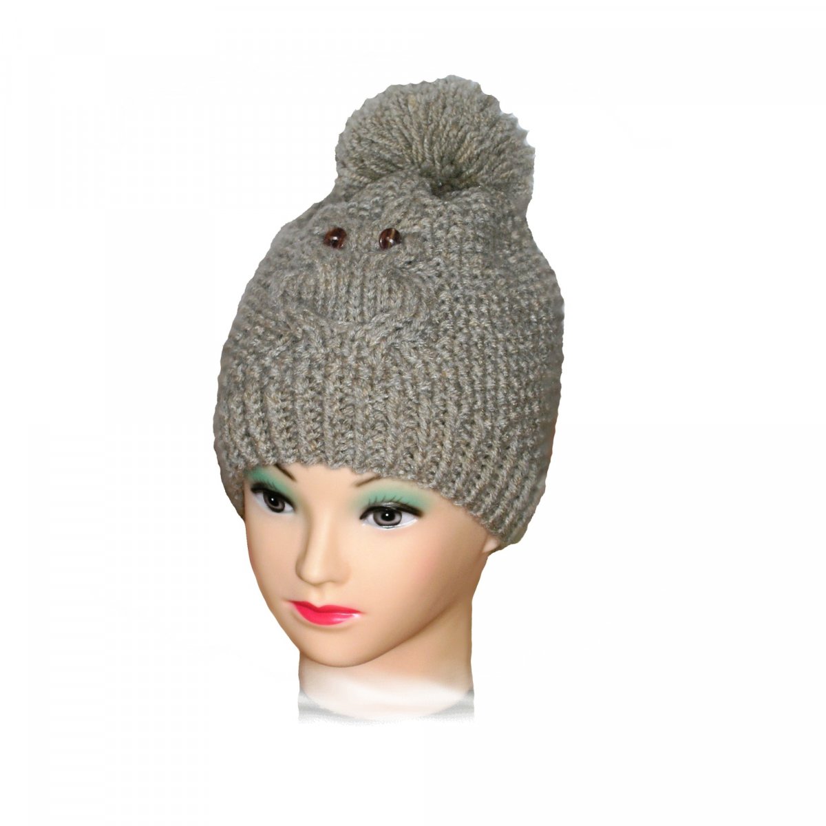 DĚTSKÁ PLETENÁ ČEPICE - SOVA