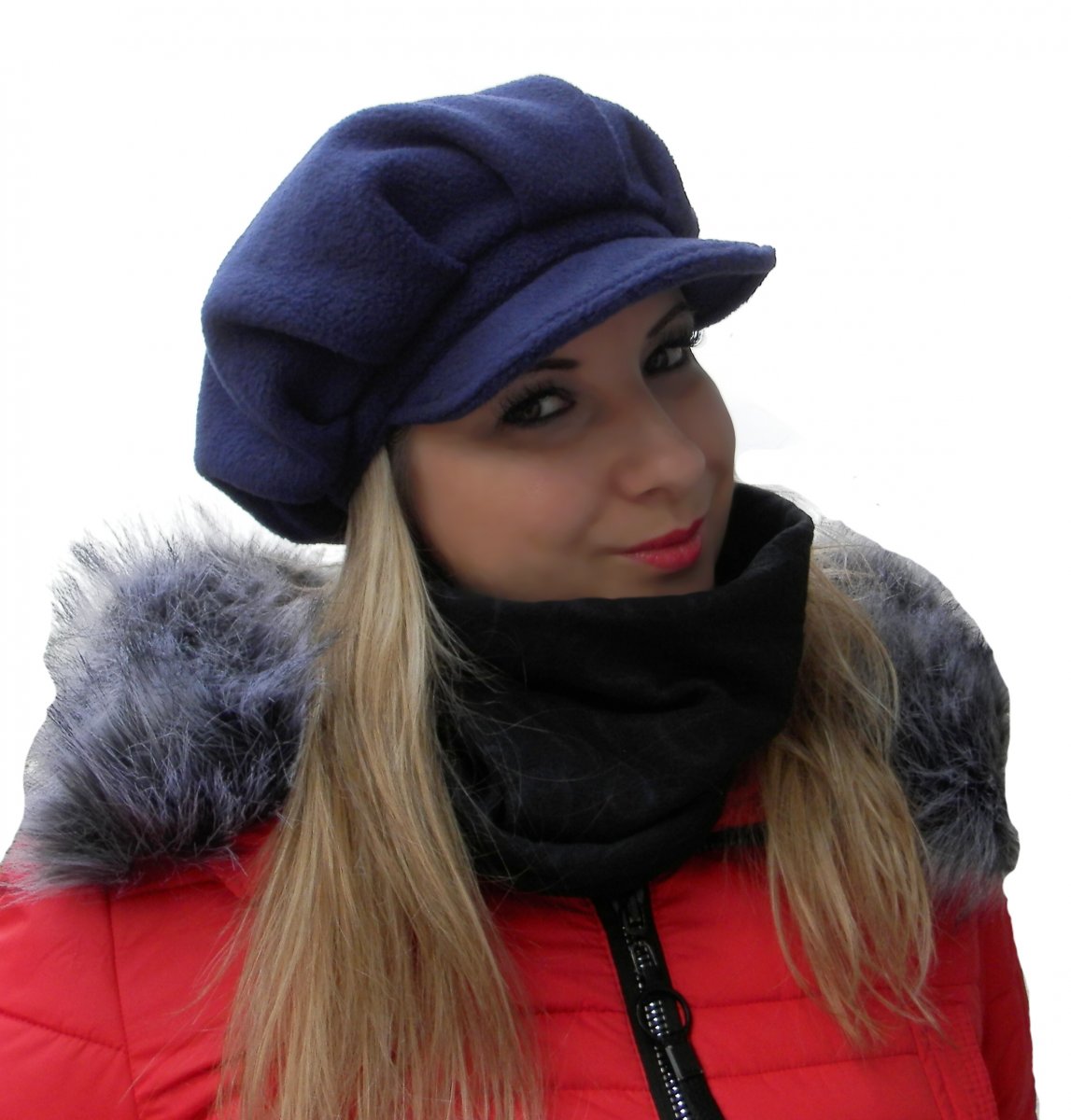 bekovka ,kšiltovka,podzim,zima-tm.modrá 