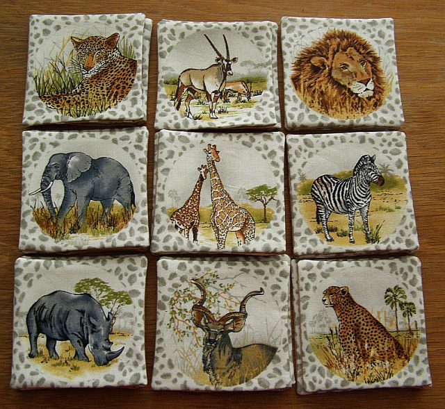 Látkové pexeso Afrika