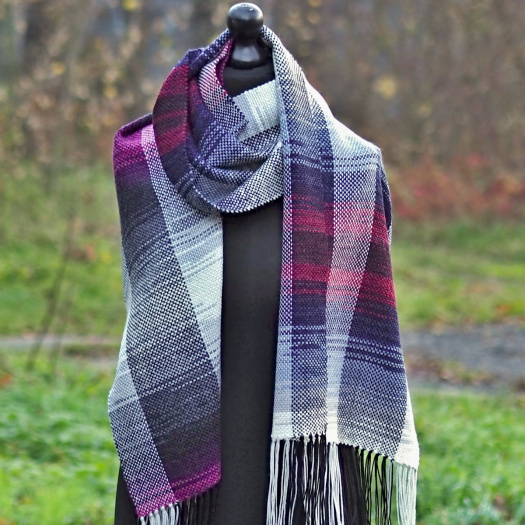 RUČNĚ TKANÁ ŠÁLA - PLÉD - JITKA