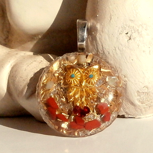 ORGONIT *Symbol moudrosti, Sova* , 2
