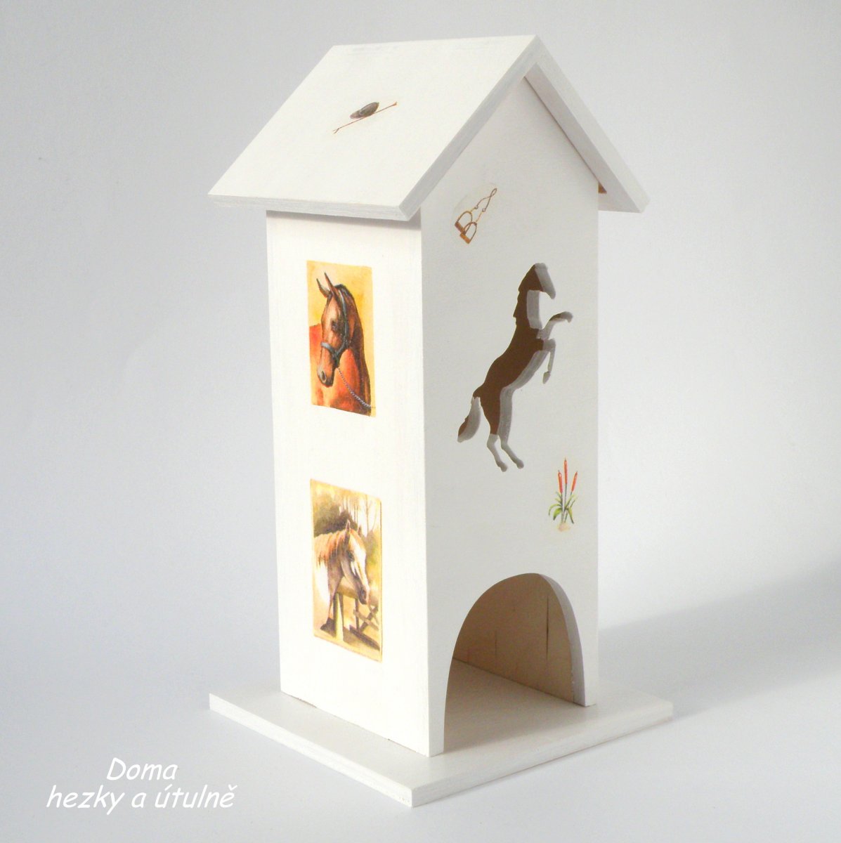 Domeček na čajové sáčky Koníci