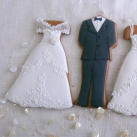 Svatební pár - perníková dekorace