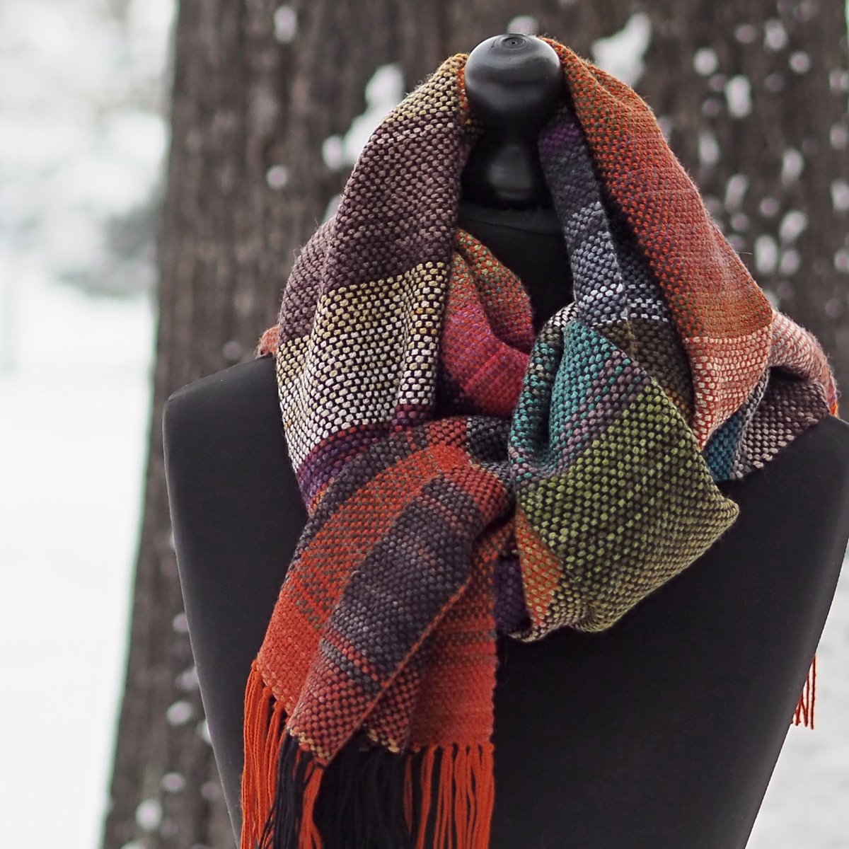 RUČNĚ TKANÁ ŠÁLA - PLÉD - LUCKA