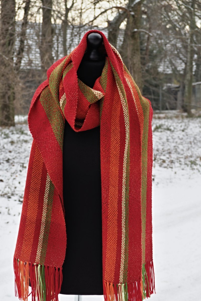 RUČNĚ TKANÁ ŠÁLA - PLÉD - BÁRA