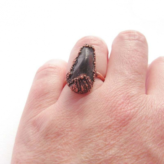 Prsten Natur Copper Black