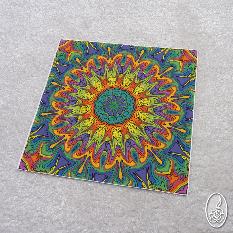 Látkový panel s mandalou 8