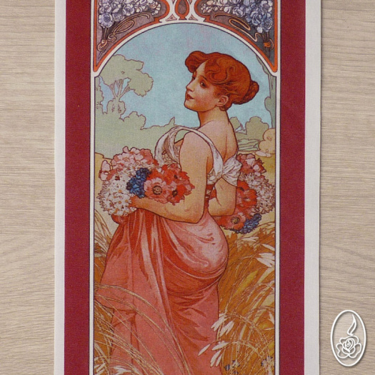 SLEVA - látkový panel Alfons Mucha - Léto