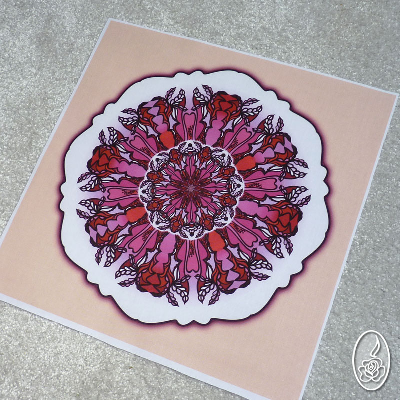 Autorská látka s mandalou 17