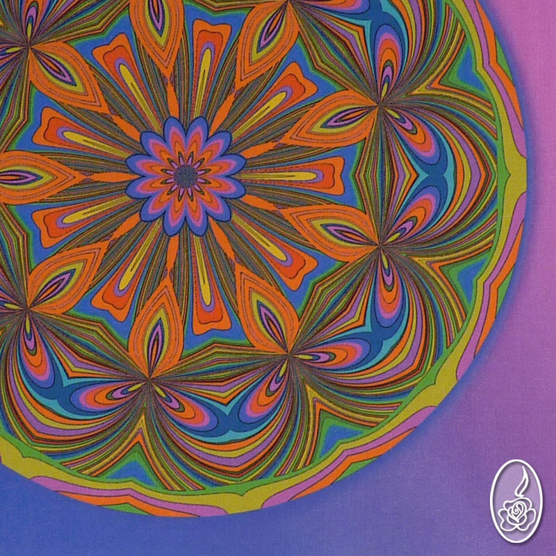 Autorská látka s mandalou 25