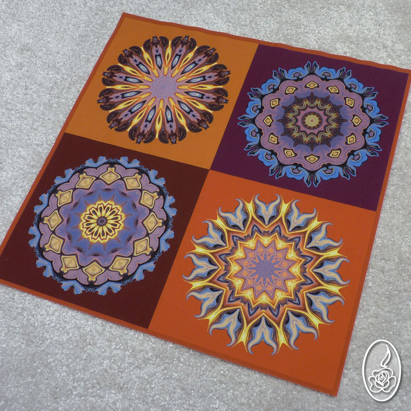 Autorská látka s mandalami 2