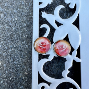 Náušnice - pecky růže