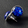 Velké "Třpytky" modré rhodium
