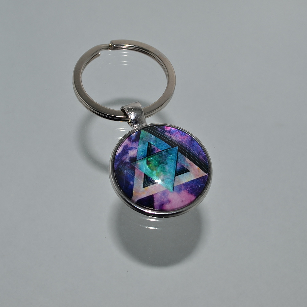 Přívěsek na klíče - pentagram (0236)