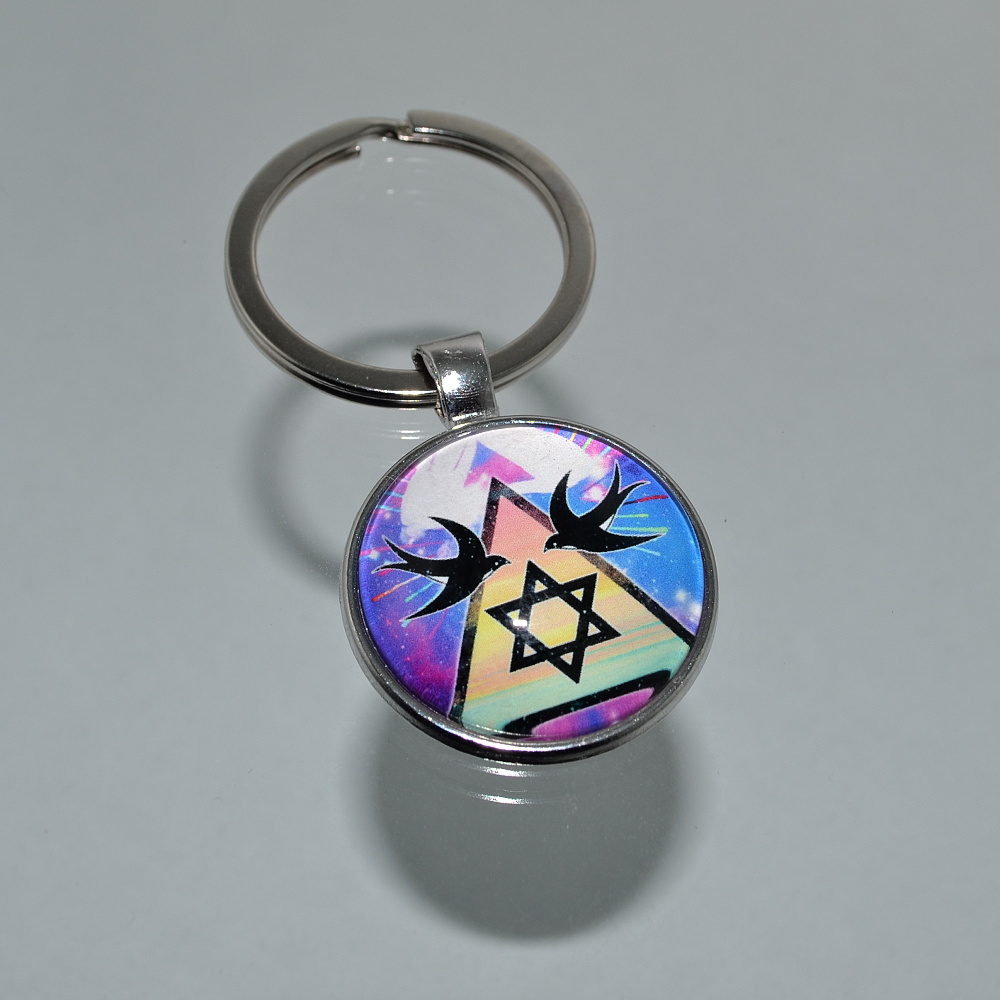 Přívěsek na klíče - pentagram (0233)