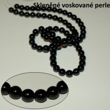 Voskované perle Maxi balení 50 ks - Black