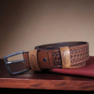 Zdobený kožený opasok 3