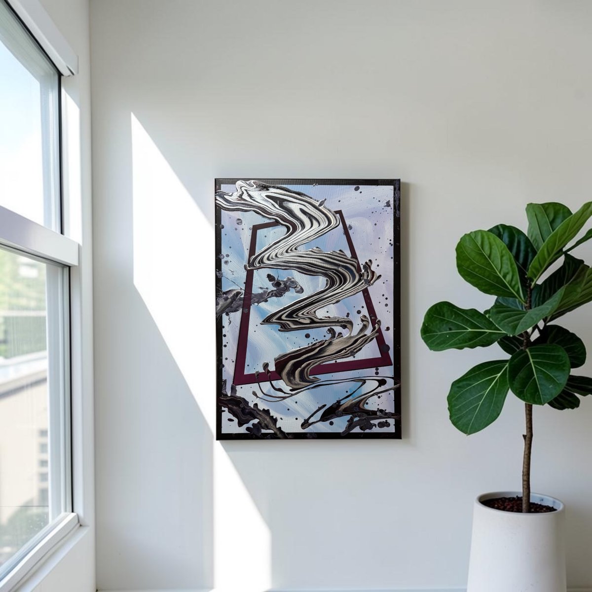 Abstraktní obraz - Interflow, 50x70 cm