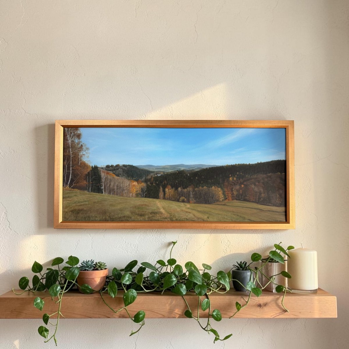 Stíny podzimu - krajina, 30x70cm