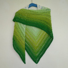 Háčkovaný šátek z duhového klubíčka " Amorous "...