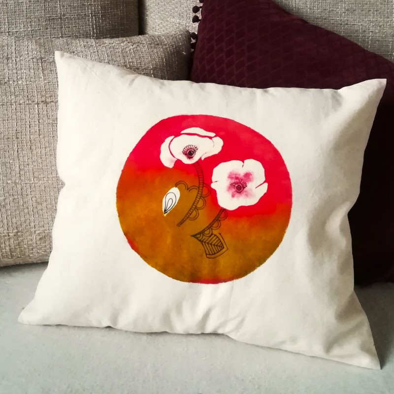 Polštář se žhavými vlčími máky