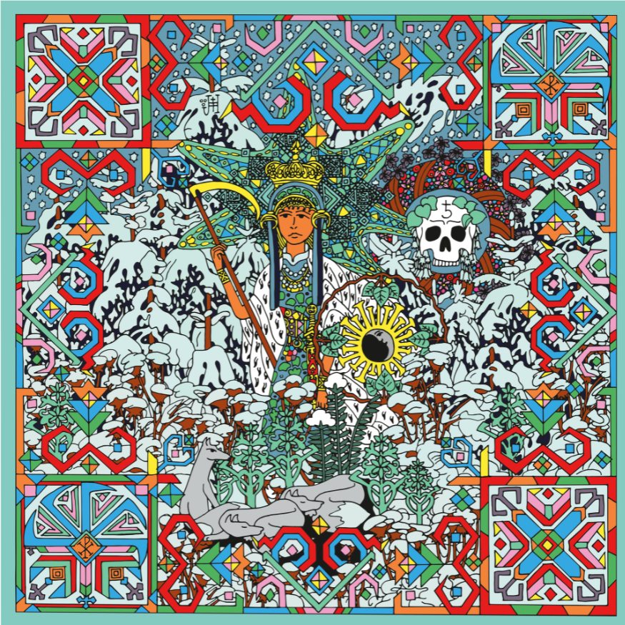 Dámský šátek s motivem bohyně Morany