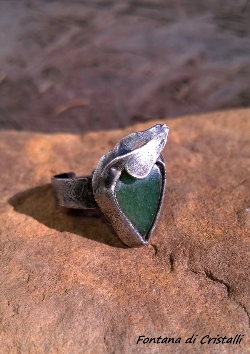 Prsten Zelený Avanturín Ornamental