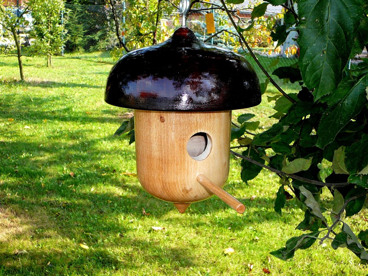 Dřevěná budka - žalud