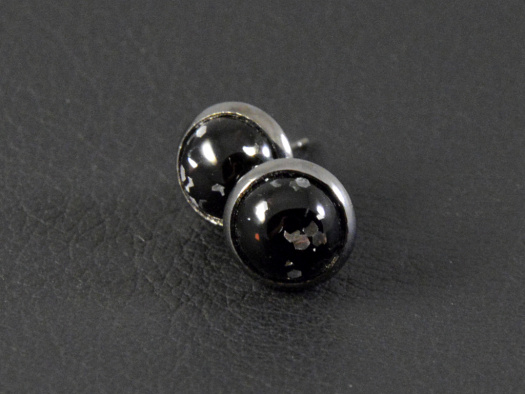 Malé "Třpytky" černé / gunmetal