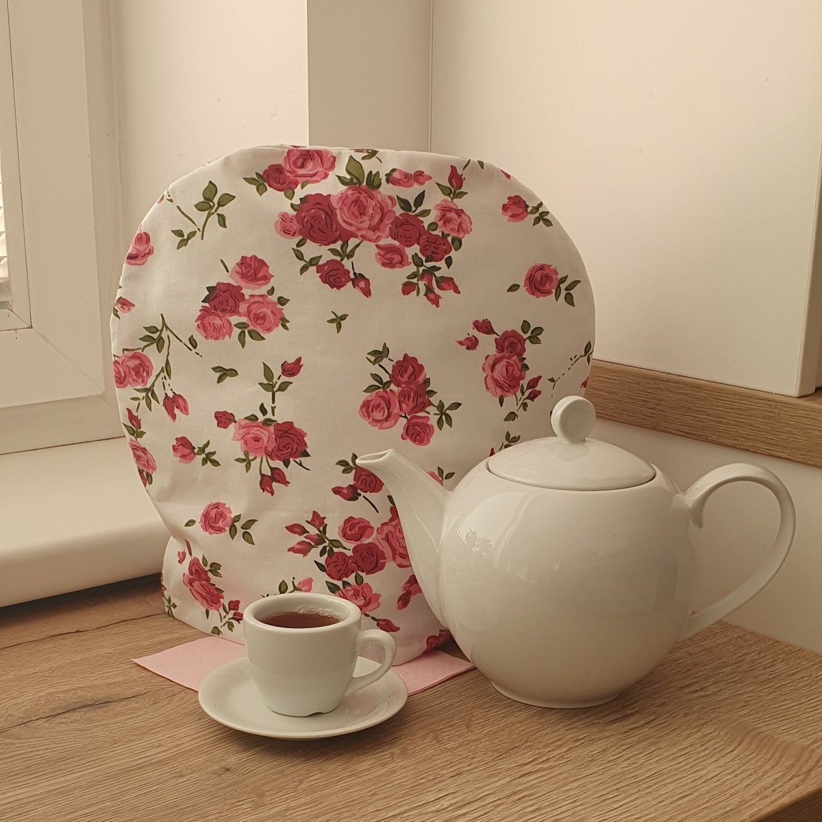 Termo poklop na čajovou konvici - růže