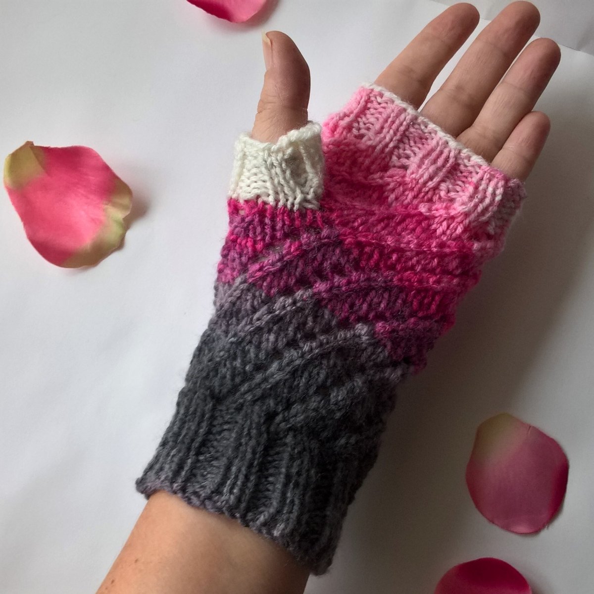 Růžové lékorky - návleky na ruce