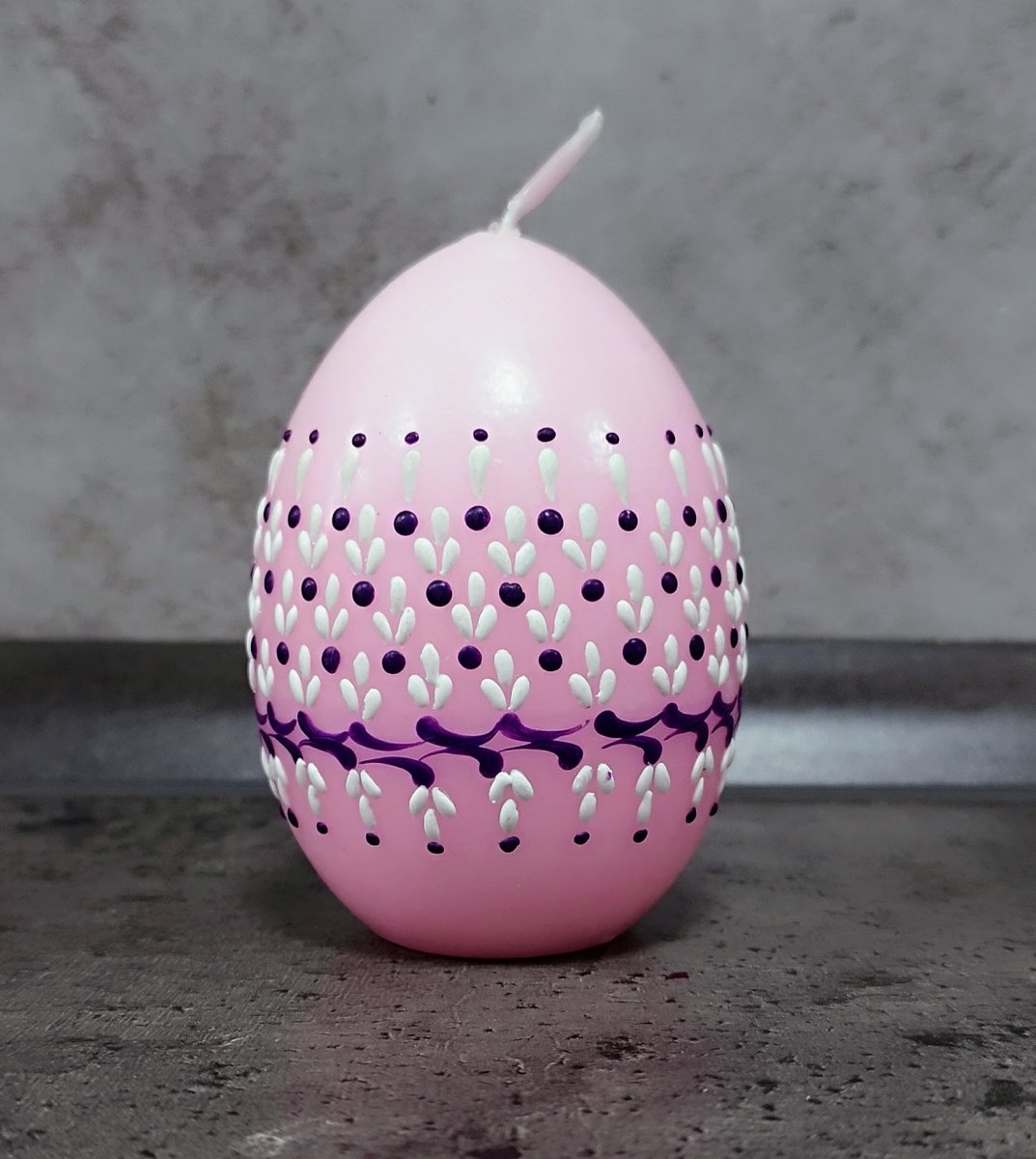 Svíčka ručně zdobená