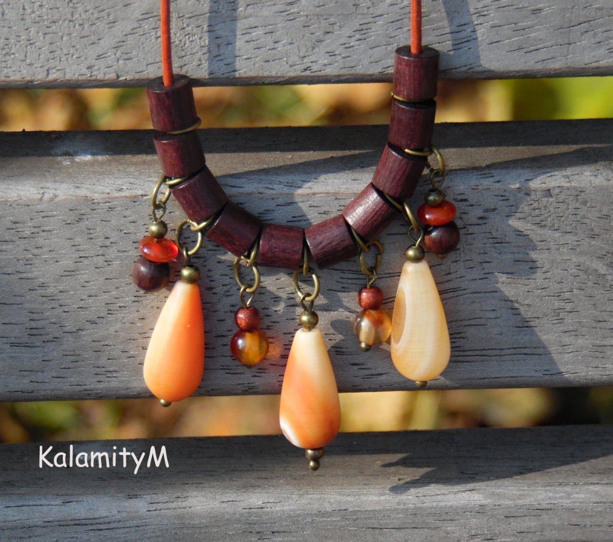 Královna ze Sáby- náhrdelník s achátem a karneolem