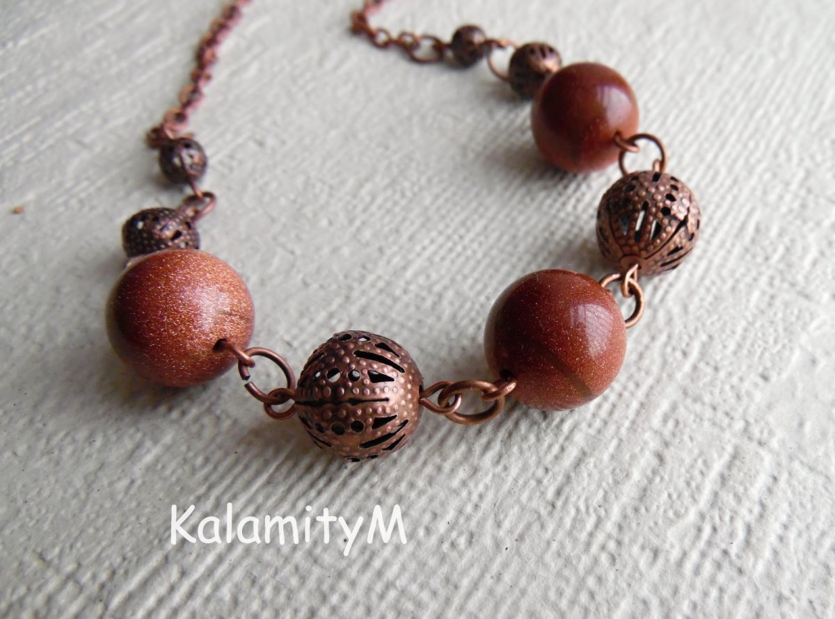 Sluneční kámen - náhrdelník