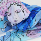 Hedvábná šála Luna