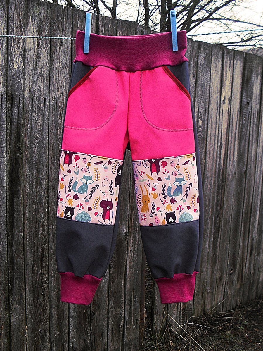 Softshellové kalhoty,vel.92-98,98-104