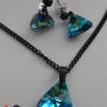 Set - Swarovski Elements bermuda blue P SS12