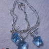 Set - Swarovski Elements aquamarine SS20